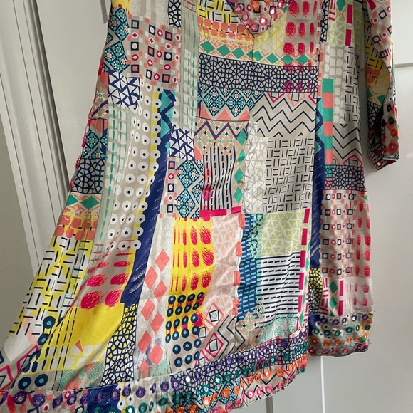 Soft Surroundings Summerfest Colorful Boho Ptchwork - Style Dress Size Medium B4 - Picture 3 of 8